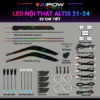 Led Nội Thất Altis 2021-2024 (22 Chi Tiết)