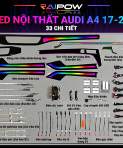 Led trang trí nội thất Audi A4 2017