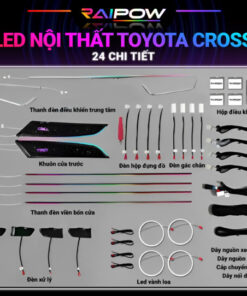 Led Nội Thất Toyota Cross (24 Chi Tiết)